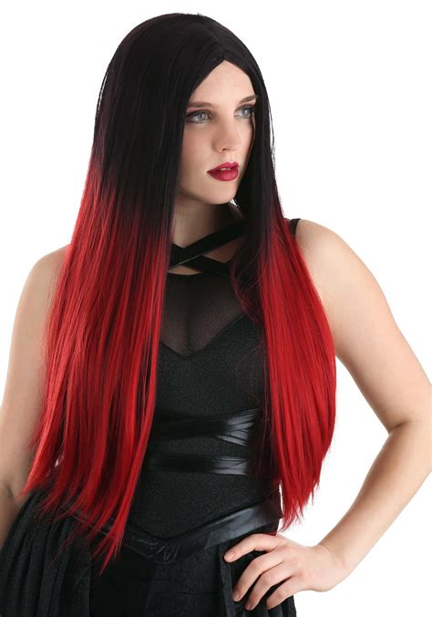 black and red wigs